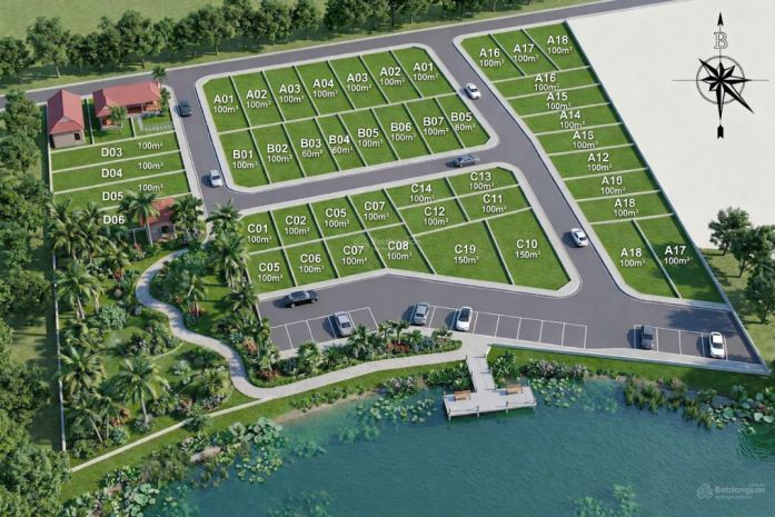 Đất view hồ, 100m2 full thổ cư, giáp khu cnc hòa lạc, đh 7375731