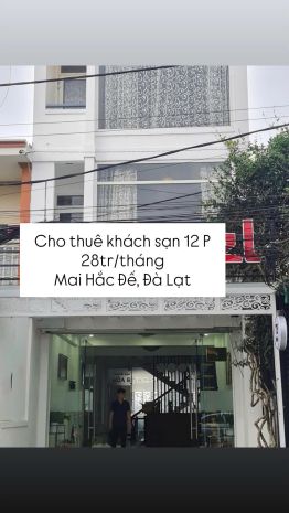 Cho thuê khách sạn 12 phòng 28 triệutháng phường 6 đà lạt 7378707
