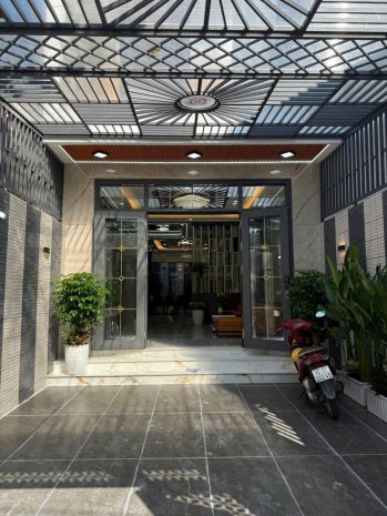 Nhà mặt tiền 12m đông thạnh  1 trệt lửng 2 lầu  giá chỉ 7384359