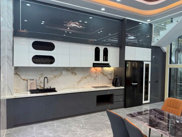 Nhà mặt tiền 12m đông thạnh  1 trệt lửng 2 lầu  giá chỉ 7384361