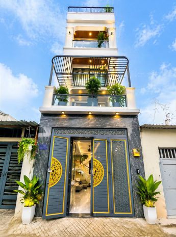 Siêu phẩm 5 tầng mới  mặt tiền kinh doanh ngay chợ gò xoài 7384430