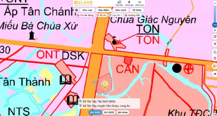 Siêu phẩm đất mặt tiền 826d  tân tập, long hậu 7387091
