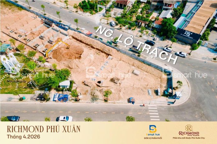 Shophouse richmond phú xuân đẩy nhanh tiến độ xây dựng 7387103