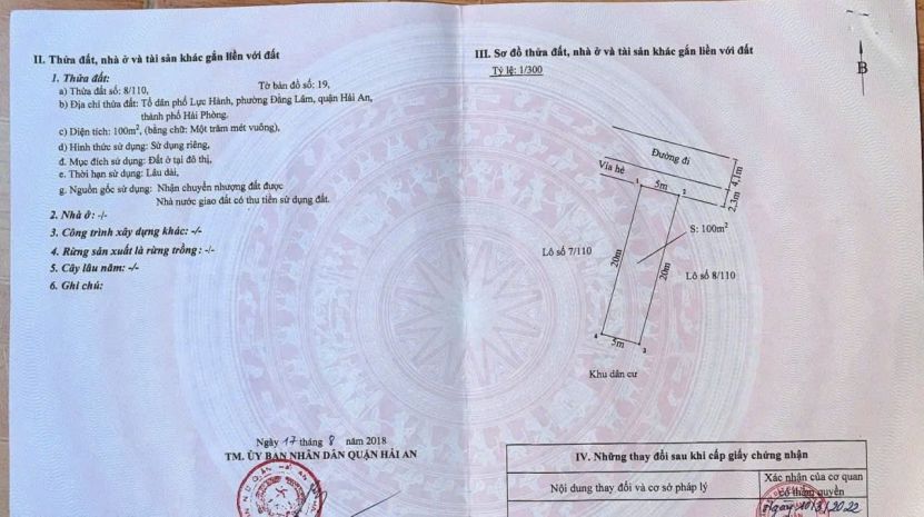 Mặt ngõ thông trung lực - 100m - ngang 5m - ngõ 5m thông 7388617