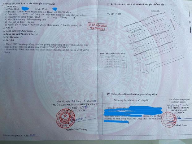 Bán đất nền sổ đỏ 5x23.5 đã có sổ kdc phú xuân giá 63tr 7390635