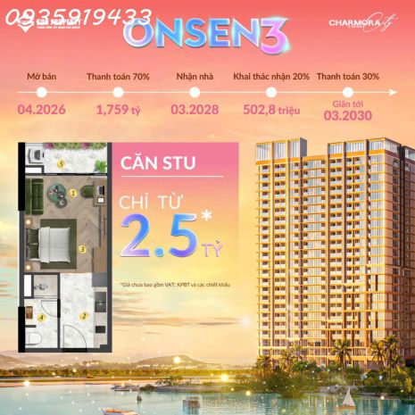 Chính thức mở bán onsen 3 - charmora city nha trang: gà đẻ 7390812