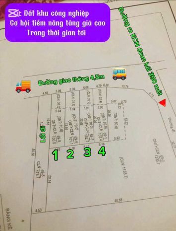 Đất đẹp- giá tốt  cần bán nhanh 4 lô đất f0 đầu tư là sinh 7393353