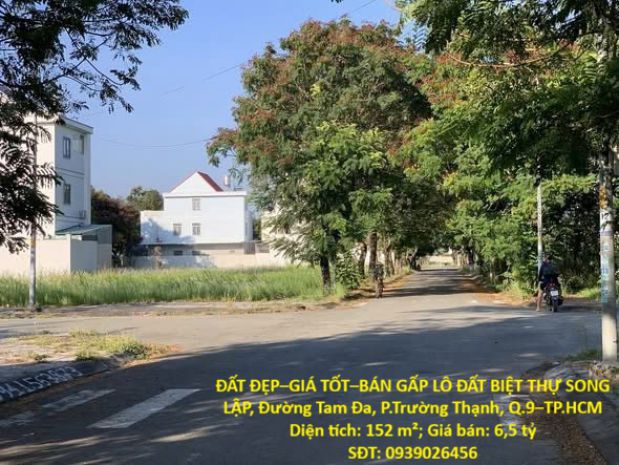 Đất đẹpgiá tốtbán gấp lô đất biệt thự song lập, đường tam 7395984