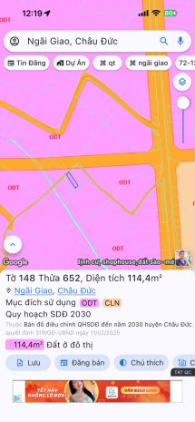 Đất  đẹp  giá tốt  cần bán đất tại thị trấn ngãi giao, 7399179