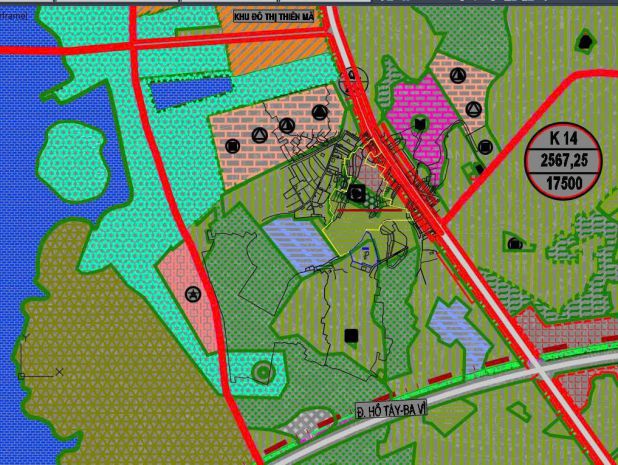 3.8 tỷ lô đất cạnh tái định cư mặt đường ql21 tại hoà lạc 7399779
