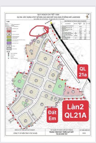 Lô đất mặt đường ql21 mở rộng 80m tại lục quân - liên hệ e 7403355