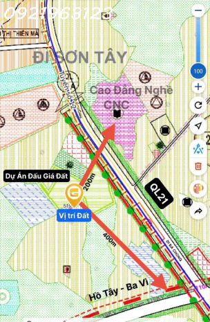 Cơ hội hiếm  37 lô duy nhất tại hoà lạc làn 2 ql21 sát đất 7403926