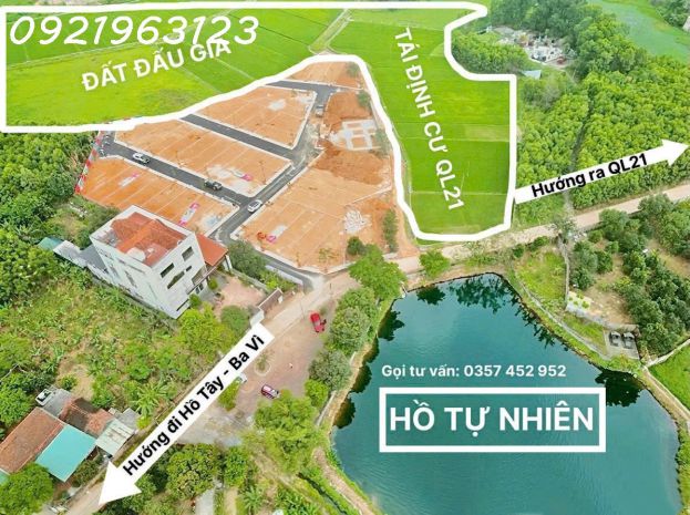 Cơ hội hiếm  37 lô duy nhất tại hoà lạc làn 2 ql21 sát đất 7403927