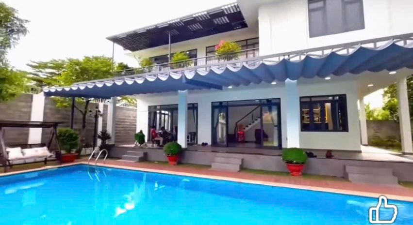 Biệt thự vườn 900m²  hồ bơi + xông hơi  mt đường 8m bùi 7408029