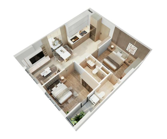 2pn 2vs tầng 22  view đẹp không chắn  giá 2,25 tỷ đã vat 7412478