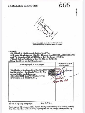 Chính chủ bán đất liền kề  tái định cư bắc phú cát hòa lạc 7421034