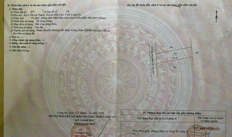 Sở hữu ngay đất thổ cư - giá tốt - vị trí đắc địa tại bến 7421082