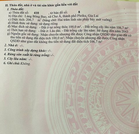 Chính chủ cần bán lô đất có vị trí đẹp tại xã chư á - thành 7423640