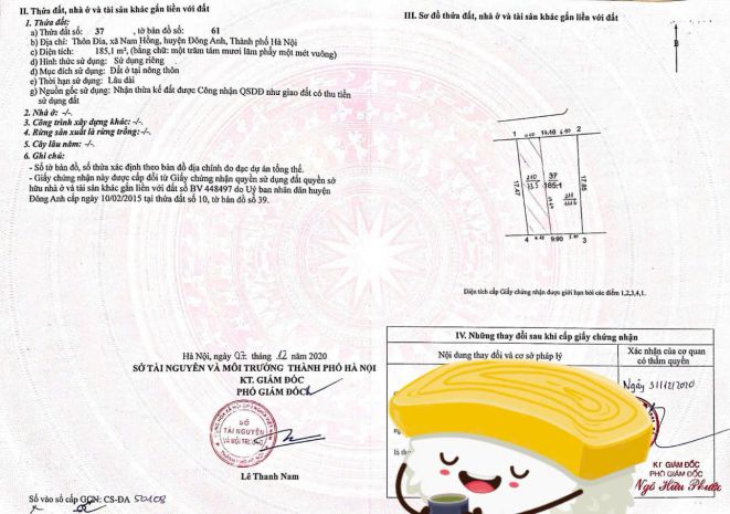 Bán đất nam hồng đông anh - cách võ văn kiệt 100m chỉ 7426088