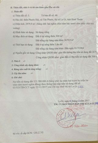 Cần bán đất mặt tiền  vị trí tiềm năng tại la gi, bình 7426582