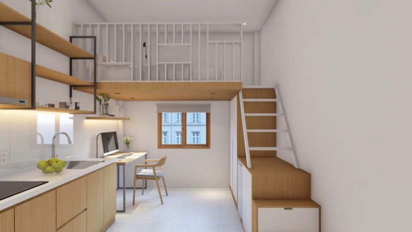 Bán nhà bình thạnh hxh 75m2 5 tầng ngang 5m chdv 8 pn 7427202