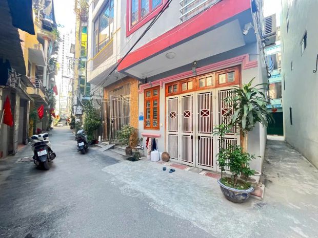 Nhà mới kính coong - lô góc - phân lô- ô tô đỗ cửa - thang 7434039