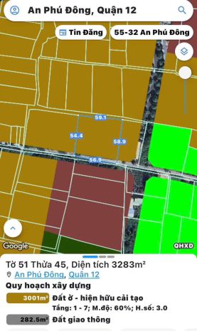 Siêu phẩm đất lớn 59x50 ven sông sài gòn  an phú đông, 7436538