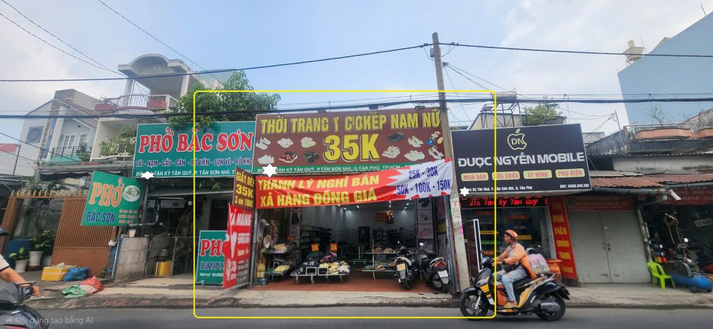 Cho thuê nhà mặt tiền tân kỳ tân quý q.tân phú 175m²,ngang 7437471