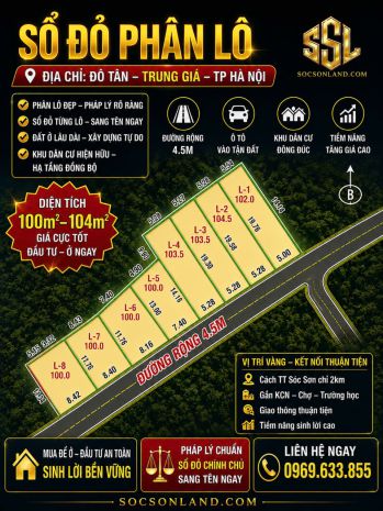 100m² full thổ  giá chỉ 720 triệu  cọc dài 3 tháng lướt 7442305