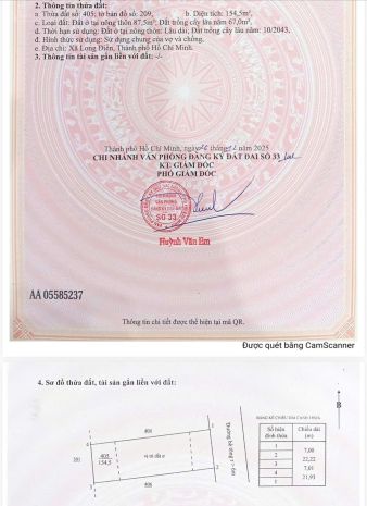 Bán gấp 3 lô f0 -sẵn sổ -chưa qua đầu tư -tại an ngãi-long 7442910