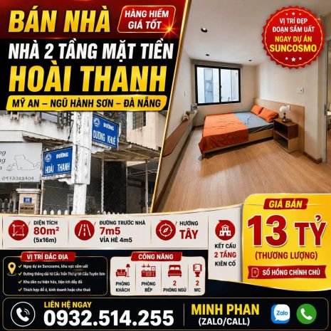 Chính chủ cần bán nhà hoài thanh - chưa qua đầu tư - mỹ an 7444891