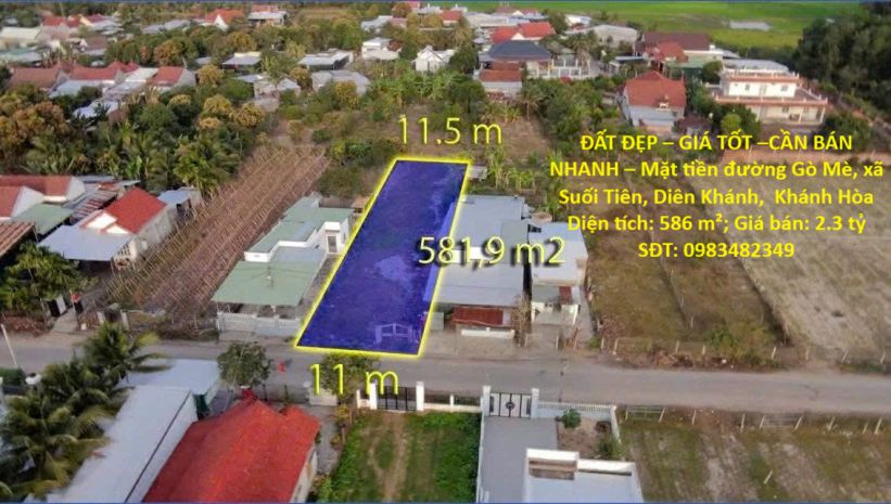 Đất đẹp  giá tốt cần bán nhanh  mặt tiền đường gò mè, xã 7447377