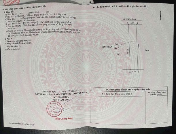 Chinh chủ cần bán lô đất vị trí đẹp sau chợ phước trạch, xã 7448214