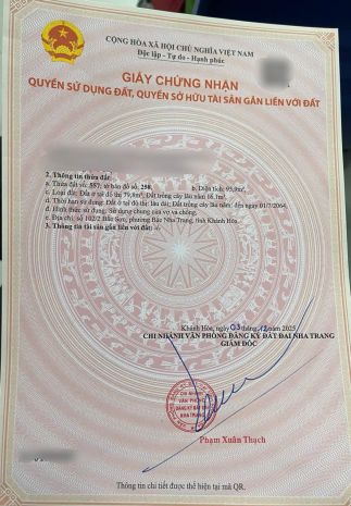 Bán nhanh lô đất gần biển hẻm bắc sơn - bắc nha trang 7451371