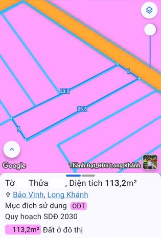 Đất nền 5m25m 2 mặt tiền   ngay trường học mn đến cấp 3 7452184
