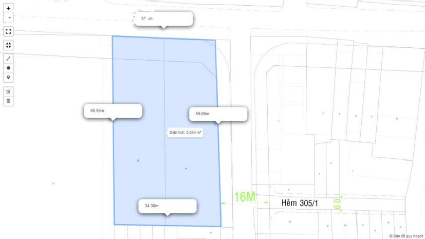 Tòa nhà 2mt 307 - 309 lê văn quới hầm 6 tầng, 2056m2 đất, 7452638