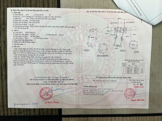 Cần bán nhanh căn nhà hxh tại đường số 2, p16 cũ an hội 7457085