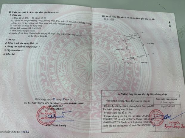 Bán lô đất nhỏ xinh tại minh đức, đồ sơn - giá đầu tư cực 7466007