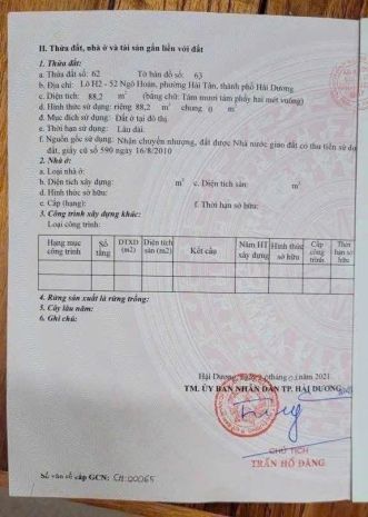 Chính chủ cần bán gấp đất mặt phố số 78 ngô hoán  kđt phía 7469097