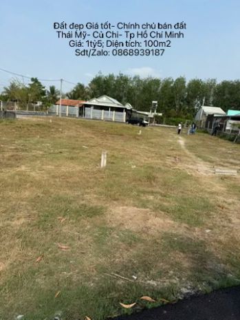 Cần bán đất gấp tại trung lập, xã thái mỹ, củ chi, tp. hcm 7475005