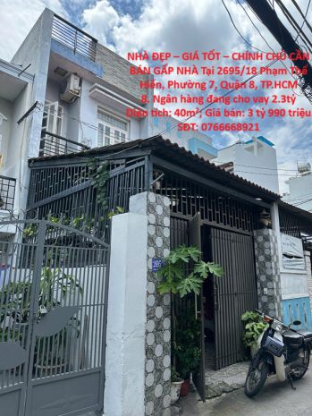 Nhà đẹp  giá tốt  chính chủ cần bán gấp nhà tại phường 7, 7475803