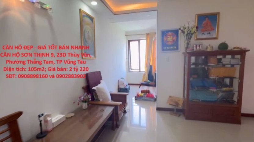 Căn hộ đẹp - giá tốt bán nhanh căn hộ sơn thịnh 9, 23d thùy 7478858