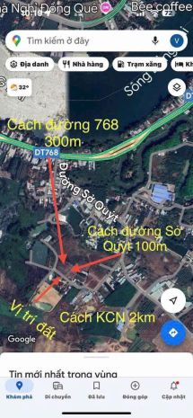 Bán đất 110m2 gần chợ sở quýt trảng dài new,shr đường 2 ô 7484645