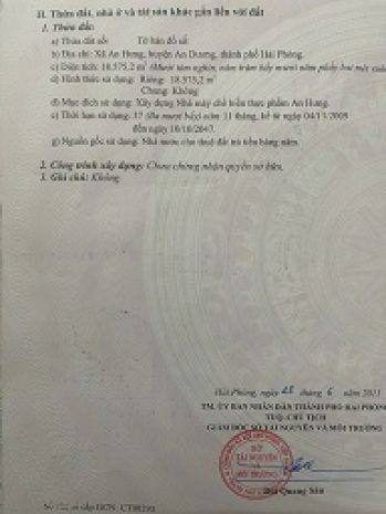 Nhà máy vị trí đẹp  2 mặt giáp kcn nomura hải phòng 7488619
