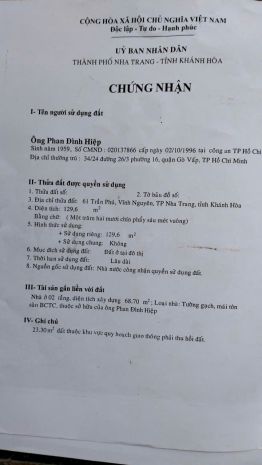 Bán nhà hai mặt tiền tại vĩnh nguyên , tp nha trang , khánh 7494676