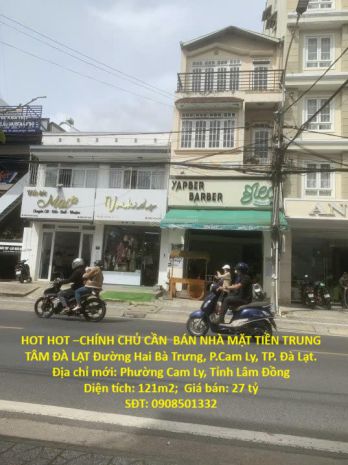 Hot hot chính chủ cần  bán nhà mặt tiền trung tâm đà lạt 7495801
