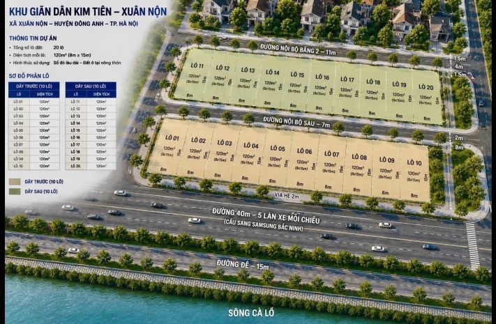 Bán đất giãn dân kim tiên xuân nộn,đông anh, hà nội 7498960