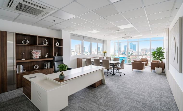 Văn phòng 160m² sẵn nội thất  bàn giao ngay tại vno 129 điệ 7500755