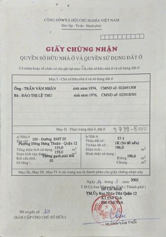 Kẹt gấp giảm sâu mặt tiền đông hưng thuận  ngang 12m hiếm 7501220