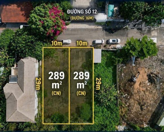 Cần bán gấp 2 lô đất đường số 12 trần não , phường 7511593